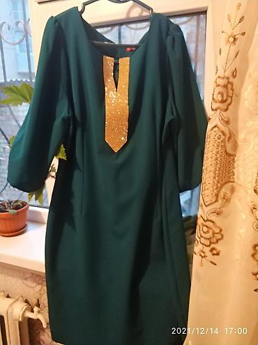 платья 52: Вечернее платье, Классическое, С рукавами, Стразы, 4XL — 1