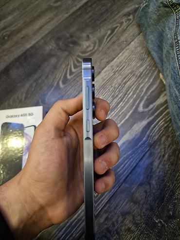 samsung galaxy not 20: Samsung Galaxy A55, 128 GB, rəng - Göy, Barmaq izi, Face ID — 6