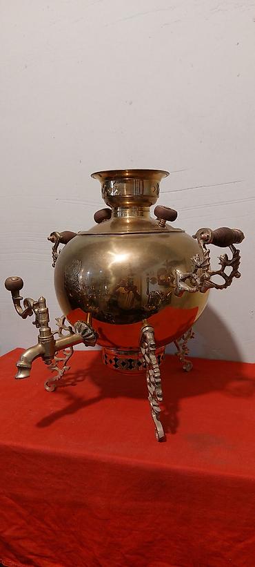 samovar 3 litr: 19-cu esrin sonlari Tula istehsali samovar 5-litrlikdir, materiali; — 8
