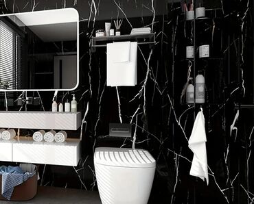 Vinil divar kağızı, oboy: Mermer Hamam Yapisqanlari.Suya Istiye Davamlidir Arxasi Ozu Falqali Su — 9