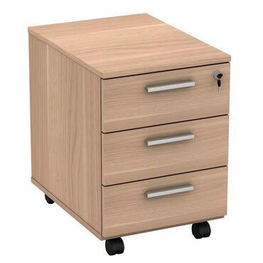 шкаф для документов с замком: Ofis üçün mobil çekmece dolabı - Material: təbii ağac fakturalı