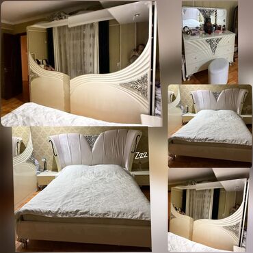 Mebel: *850₼ YATAQ mebeli :-TƏCİLİ SATILIR*‼️ Baza yoxdu az işlənib baha