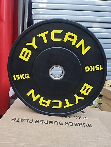 Штанги и грифы: Блины для штанги бамперные блины тяжёлая атлетика фитнес штанга гриф — 3