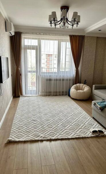 сдается квартира район кара жыгач: 2 комнаты, 55 м², Элитка, 8 этаж, Евроремонт