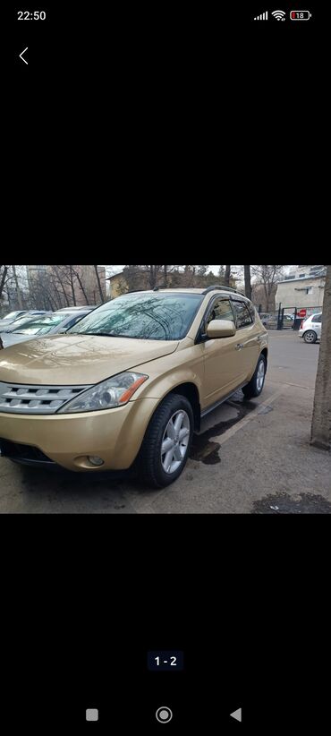 Nissan: Nissan Murano: 2003 г., 3.5 л, Автомат, Газ, Универсал