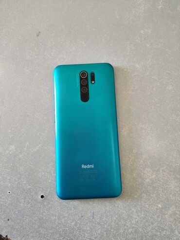 телефон флай фф245: Redmi 9, 32 GB, rəng - Göy, Barmaq izi, İki sim kartlı, Face ID