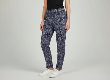 sinsay spodnie czarne z wysokim stanem: Material trousers for women, size L