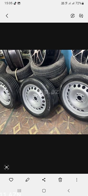 su reduktoru: Təkərlər və disk dəsti - Ölçü: 205/55 R16 - Növ: Yay (asfalt üçün — 4