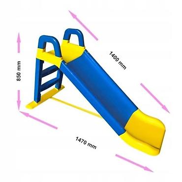 Uşaqlar üçün digər mallar: 💙💛 Happy 140 cm Uşaq Sürüşkəni – Mavi & Sarı (Ukrayna İstehsalı) — 4