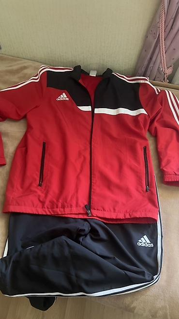 Kişi geyimləri: İdman dəsti, Adidas, XL, rəng - Qırmızı — 1