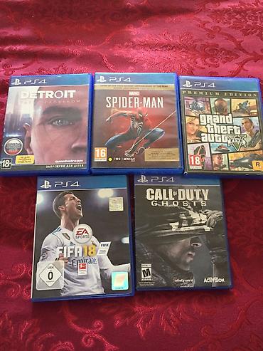 Spider Man GOTY-35m Detroit-30m Gta 5 -25m Call Of Duty; ghost-20m