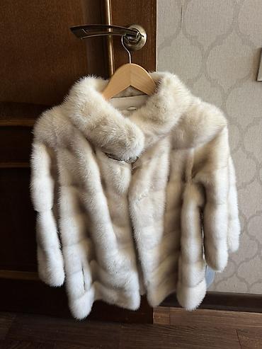 Шубы: Шуба из норки Zabaja Furs - Натуральная норка светлого молочного — 4