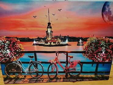 divar dekorları: LED işıqlı divar tabloları – İstanbul mövzusu - Mövzu: Taksim–Tünel — 10