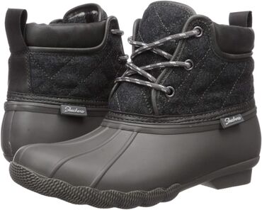пена для обуви: Женские стеганые ботинки от Skechers Pond-Lil Puddles Mid со шнуровкой