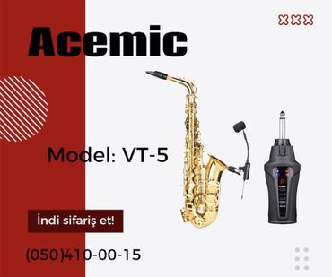 jony konsert baku: Acemic saksafon mikrofon Model: VT-5 🚚Çatdırılma xidməti mövcuddur