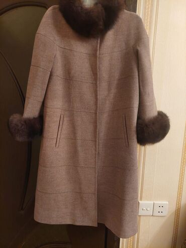 palto qadın üçün: Palto XL (EU 42), rəng - Qəhvəyi