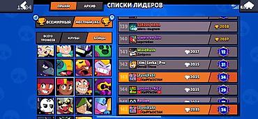 Другие комплектующие: Аккаунт Brawl Stars с прокачанными бойцами и редкими скинами — 4