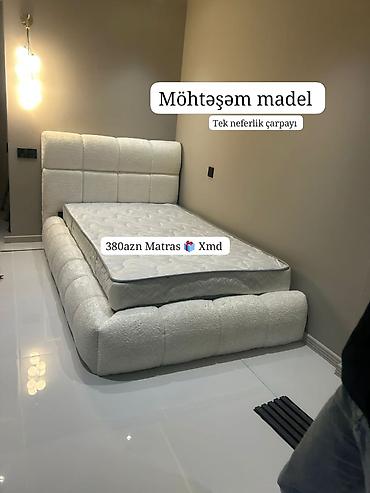 tek çarpayi: Möhtəşəm model – tək nəfərlik çarpayı - Yumşaq, həcimli karkas və — 1