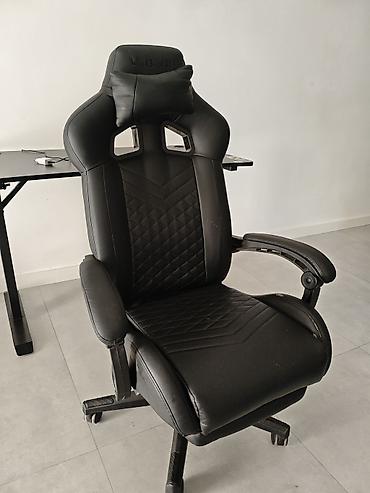 Ofis mebeli: LEGENД brendli qara gaming/ofis kreslosu - Yarış tipli ergonomik — 4