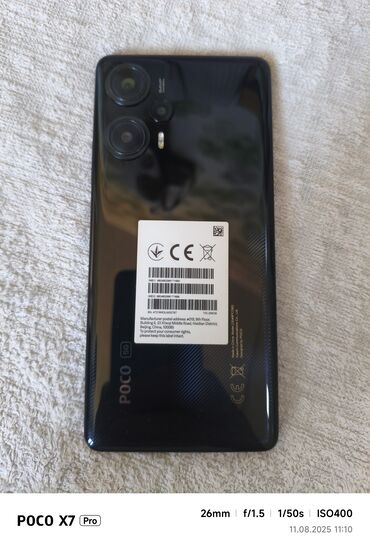компьютеры игровые: Poco F5, Колдонулган, 256 ГБ, түсү - Кара, 2 SIM