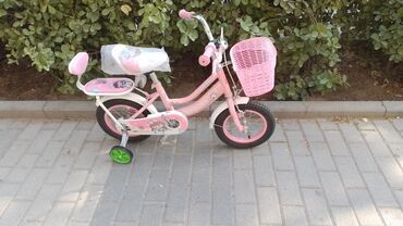 Uşaq velosipedləri: Yeni Dörd təkərli Uşaq velosipedi 12", sürətlərin sayı: 1, Ödənişli çatdırılma — 4