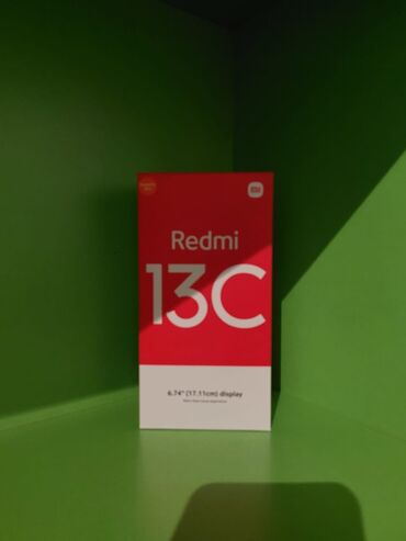 resme: Xiaomi Redmi 13C, 256 ГБ, цвет - Черный, 
 Отпечаток пальца, Две SIM карты, Face ID