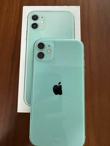 Apple iPhone: IPhone 11, 128 GB, Alpine Green, Zəmanət, Face ID