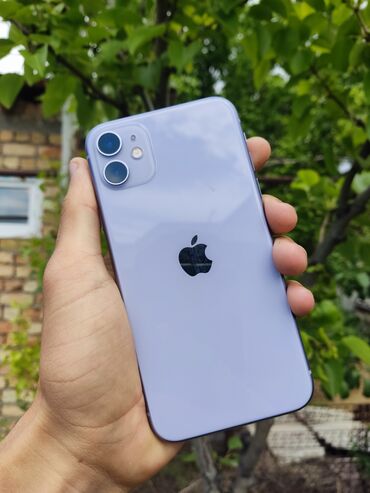 Apple iPhone: IPhone 11, 128 ГБ, Deep Purple, Зарядное устройство, Защитное стекло, Кабель, 74 %