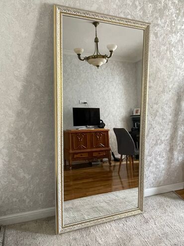 taxta qutular: Güzgü Floor mirror, Düzbucaqlı, Çərçivə ilə