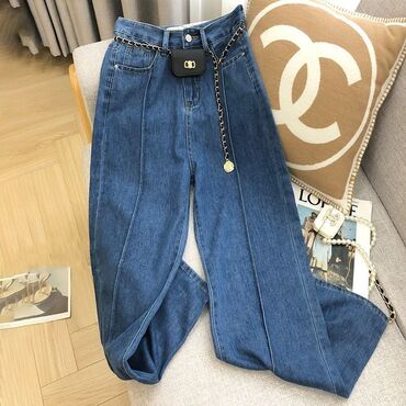 джинсы размер 42: Мом, Высокая талия