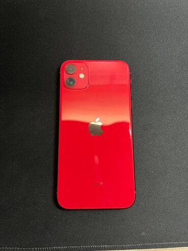 айфон 11 25000: IPhone 11, Колдонулган, 128 ГБ, Кызыл, Кабель, Куту, Бөлүп төлөө менен, 77 %