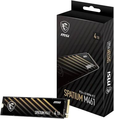 Ana platalar: Daxili SSD disk MSI, 4 TB, M.2, Yeni