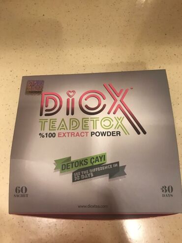 diox cayinin terkibi: Diox 50 azn orjinalligina zemanet veririlir. Yari packada satilir