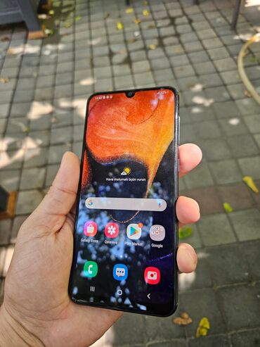 продаю айфон 6: Samsung Galaxy A50, 64 GB, rəng - Mavi, Sensor