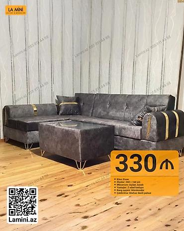 Künc divan dəsti - Ölçü: 260 × 160 sm - Mexanizm: Açılan, bazalı - lalafo.az -da Künc divan dəsti - Ölçü: 260 × 160 sm - Mexanizm: Açılan, bazalı -