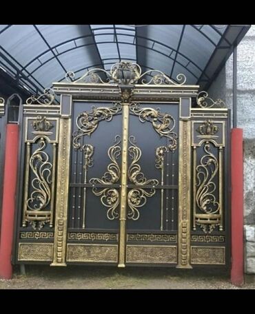 Сварка: Откатные вороты, распашные ворота варата, вароты с калиткой на — 26