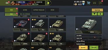 butun avto: Oyun hesabı – Tank Battle/War simulyatoru (LVL 77) - Hesabda çoxsaylı — 2