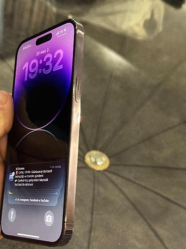 iphone se: IPhone 14 Pro Max, 256 GB, Deep Purple, Face ID, Simsiz şarj, Barmaq izi — 6