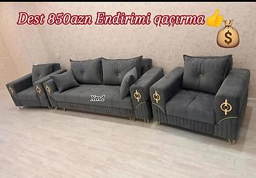 taxta stul stol: Yeni, Divan, 2 kreslo — 1