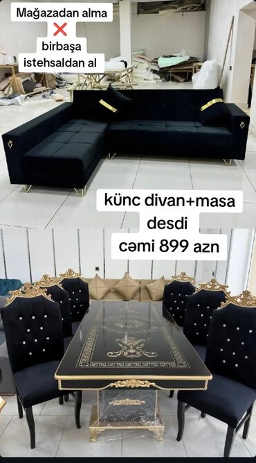 журнальный столик в гостиную: Yeni, Masa və oturacaqlar, Divan, Kredit yoxdur