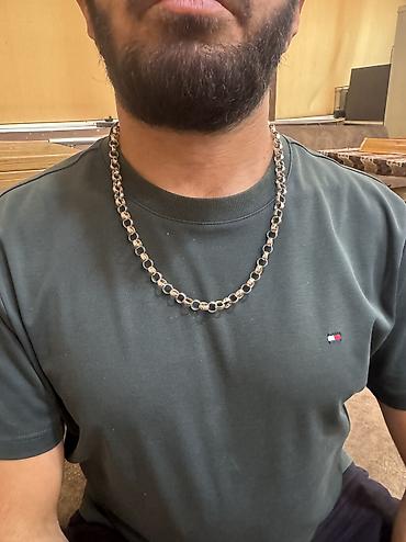 cartier boyunbağı: Gümüş boyunbağ model Şopard 925. Çəkisi 50 qram — 2