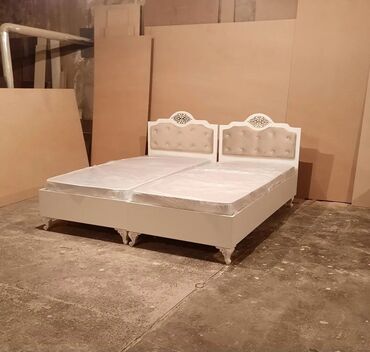 Sifarişlə çarpayılar: Ağ rəngli klassik tərzdə çarpayılar - Modellər: tək çarpayı və iki — 18