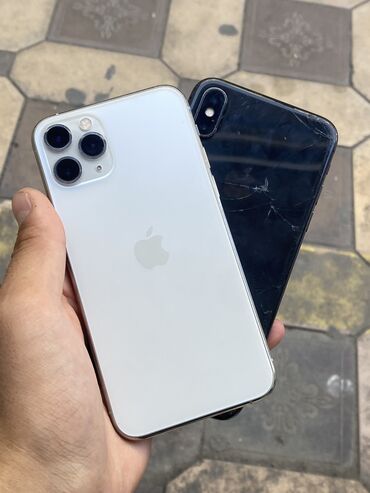 сколько стоит бу айфон 7: IPhone 11 Pro, Колдонулган, 256 ГБ, White Titanium, Коргоочу айнек, Каптама, 80 %