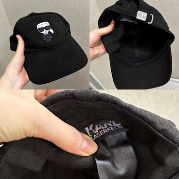 шапки кепки: Цвет - Черный