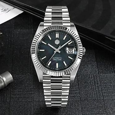 Ručni satovi: San Martin SN0059-G V2 -40mm-MOP Plava/Rolex Datejust Potpuno NOV — 4
