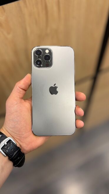 işlənmiş iphone 12 pro max: IPhone 12 Pro Max, 256 GB, Black Titanium