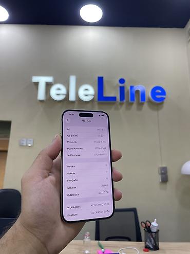 iphone mağaza: IPhone 15 Pro, 256 GB, Natural Titanium, Zəmanət, Simsiz şarj, Face ID — 2