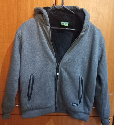 tech fleece siva: With zipper, 152-158