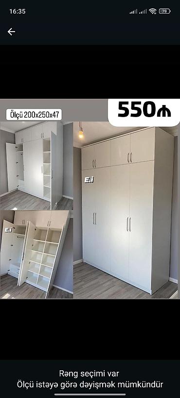 siyirme: Yeni, 4 qapılı, Siyirməli, Ağ, Açılan, Düz dolab — 1