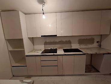 silver kitchen: Кухонный набор на заказ, ЛДСП, По договорённости, Бесплатная доставка, Дизайн, проект — 6